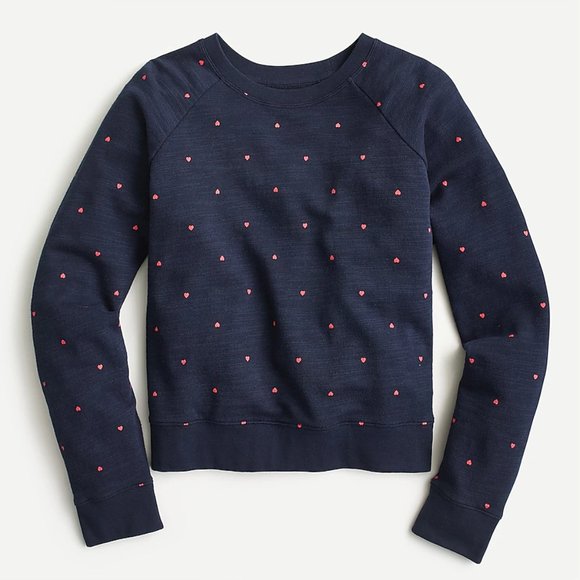 J. Crew Tops - J. Crew Hearts💕 Pullover Crewneck in mini hearts by J. Crew